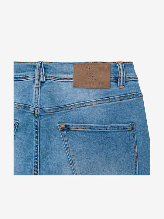 Men's Jeans Pants with Super Skinny Fit Light Blue