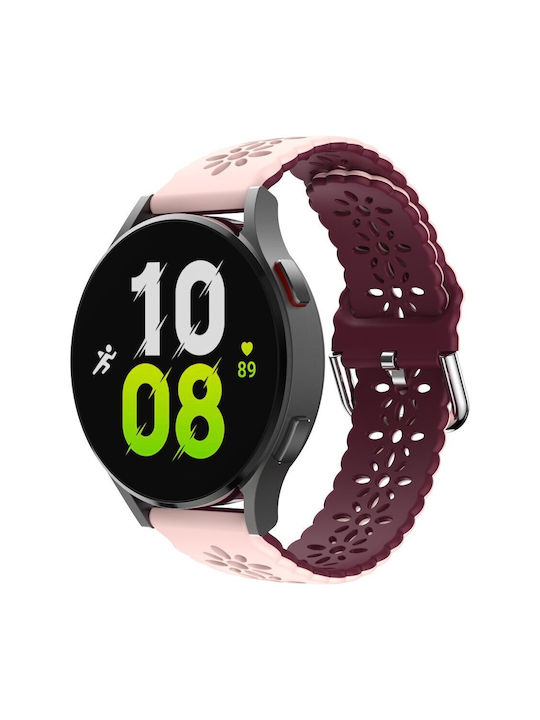 Λουράκι Σιλικόνης Ροζ (Samsung Gear SportApple Watch 38/40/41mmVivomove HR)