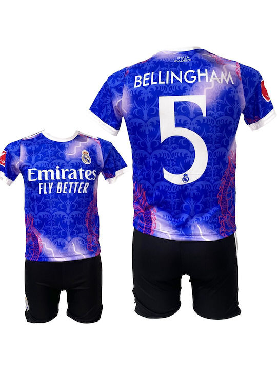 Real Madrid Bellingham Μπλέ Special Edition Children's Set Style Football
