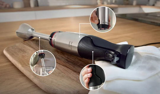 Bosch Serie 6 Ραβδομπλέντερ με Ανοξείδωτη Ράβδο 1000W Ασημί