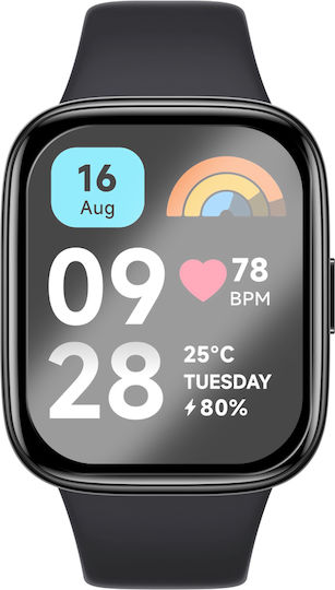 Erbord Full Face Tempered Glass για το Redmi Watch 3 1τμχ