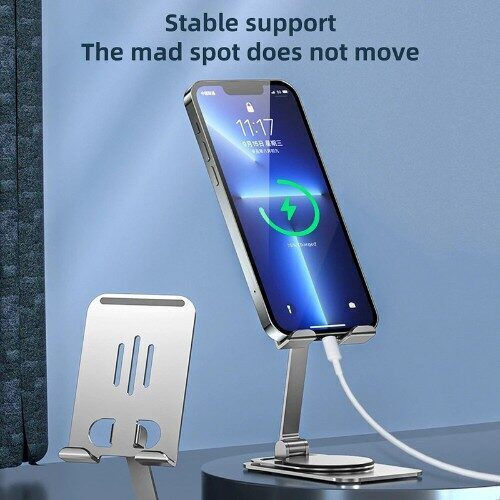 Andowl Q-ZJ555 Desk Stand for Mobile in Gray color