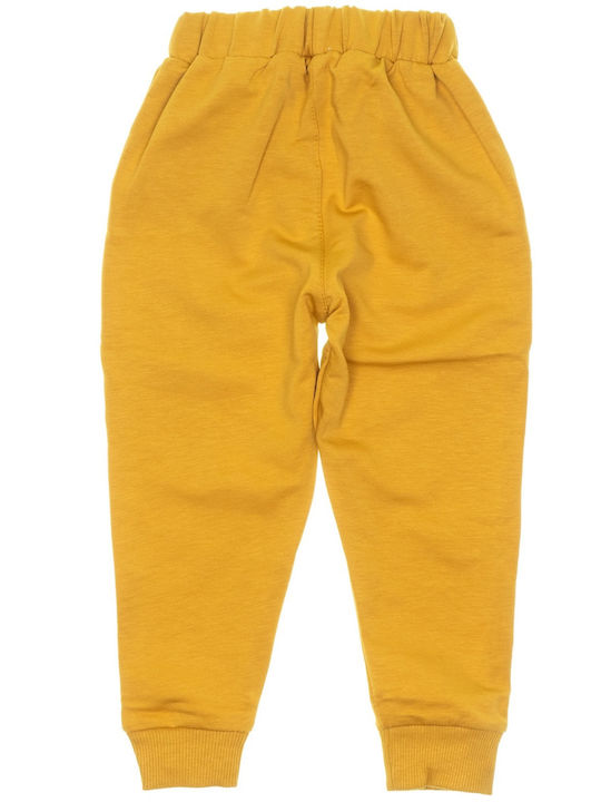Poyraz Kids Kids Sweatpants Mustard Patch