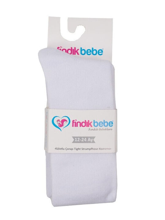 Findik Bebe Детски Чорапогащник Бял