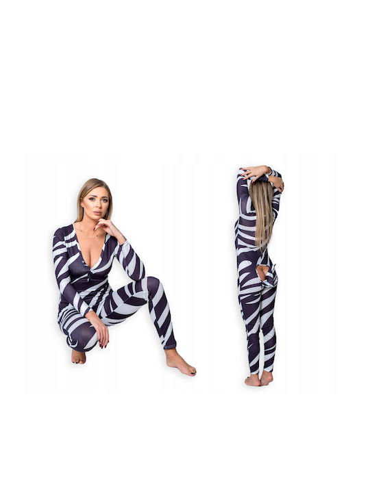 De iarnă Pentru Femei De bumbac Pijamale întregi Zebra