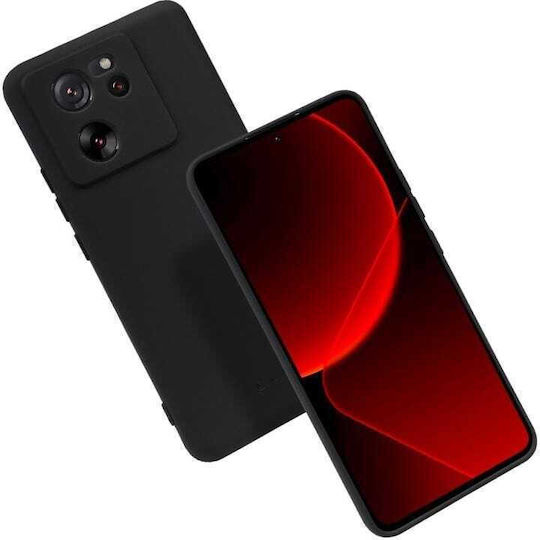 Crong Color Back Cover Σιλικόνης Μαύρο (Xiaomi 13T / 13T Pro)