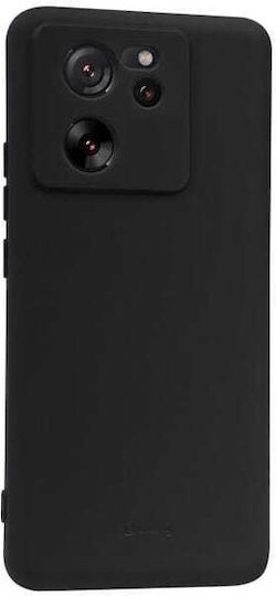 Crong Color Back Cover Σιλικόνης Μαύρο (Xiaomi 13T / 13T Pro)