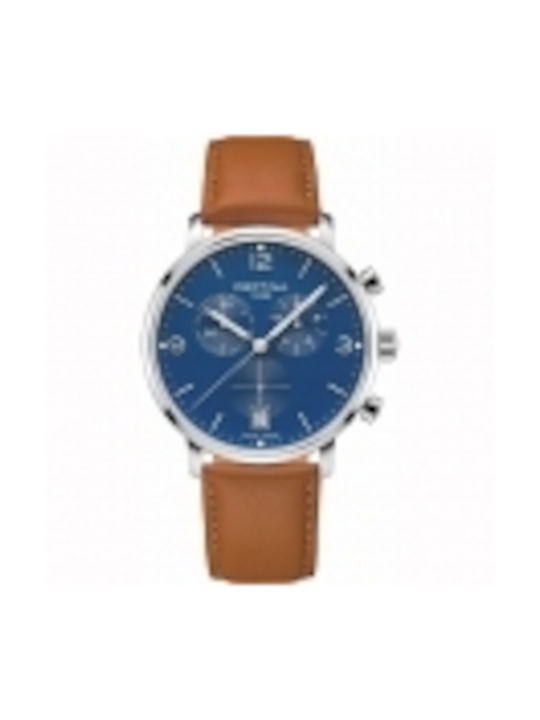 Certina Watch with Brown Leather Strap