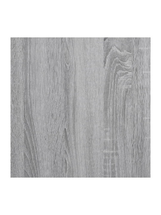 Wand Wohnzimmer Vitrine aus Spanplatte mit Glas Grey 35x37x109cm
