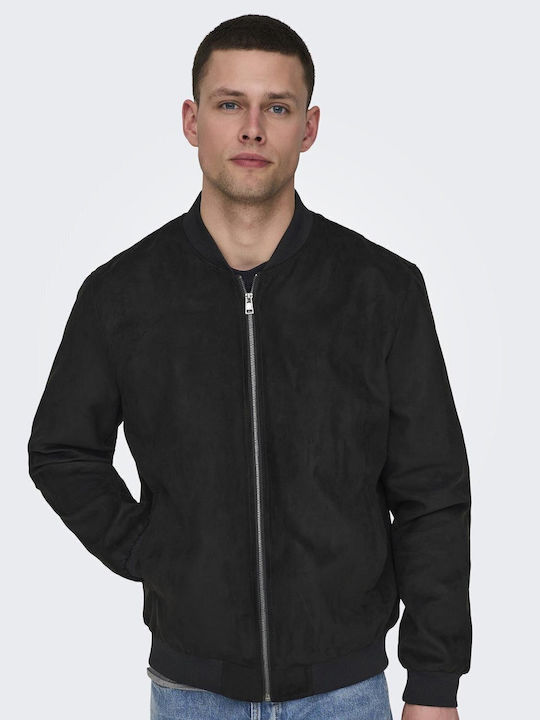 Winter Jacket Bomber Black