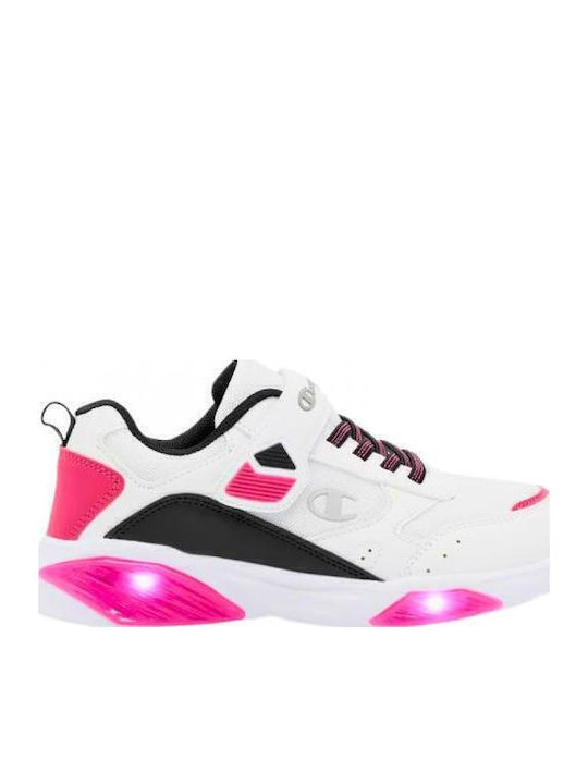 Wave G Ps Παιδικά Sneakers με Σκρατς & Φωτάκια Λευκά