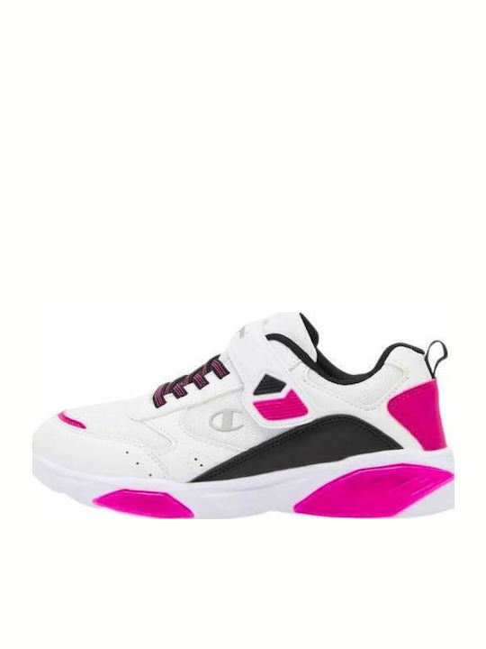 Wave G Ps Παιδικά Sneakers με Σκρατς & Φωτάκια Λευκά