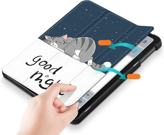 Sleeping Cat Flip Cover Ανθεκτική Πολύχρωμη (Huawei MatePad SE 10.4 2022)