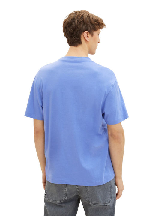 Tom Tailor Men's Athletic T-shirt Short Sleeve Blue