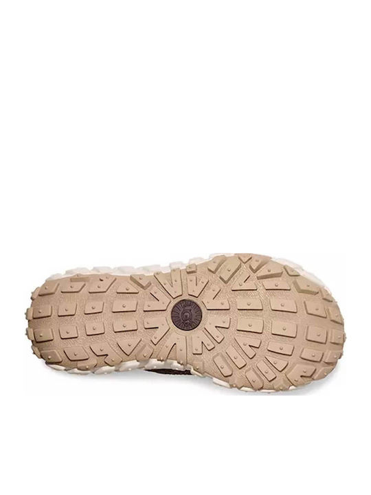 VENTURE DAZE SLIDES Women's Flat Sandals in Brown Color
