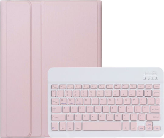 Флип капак с Клавиатура в Английски език САЩ Розов (Xiaomi Redmi Pad SE)