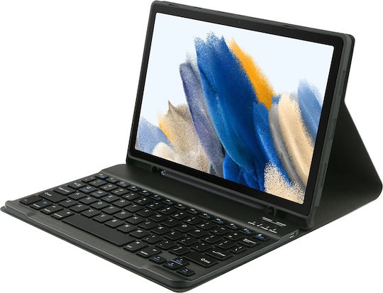 Flip Cover cu Tastatură în Engleză SUA Neagră Samsung Galaxy Tab A8 10.5