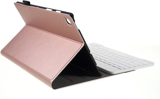 Flip Cover mit Tastatur Englisch US Rosa für Samsung Galaxy Tab S5e SM-T720