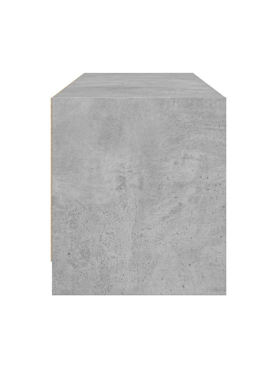 vidaXL TV-Ständer Grau M102xP37xH42cm