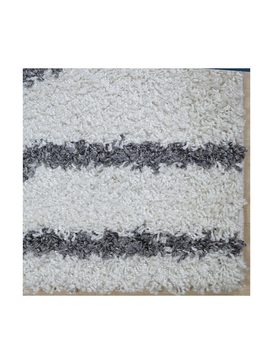 Saray Home Savana Rug Rectangular Shaggy Furry Ivory Coast