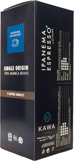 Ipanema Espresso Capsules Espresso Compatible with Machine E.S.E. Pod 25caps,tobolek