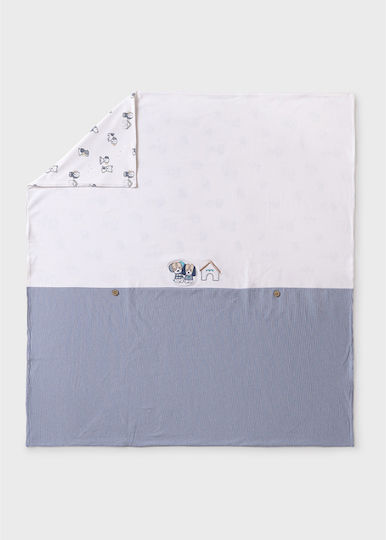 Mayoral Одеяло Детски пелени за пелени Син Blue 80x90см.