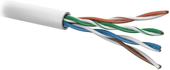 Conexpro U/UTP Cat.5e (Gigabit) Καλώδιο Δικτύου Ethernet χωρίς ακροδέκτες 305m Λευκό