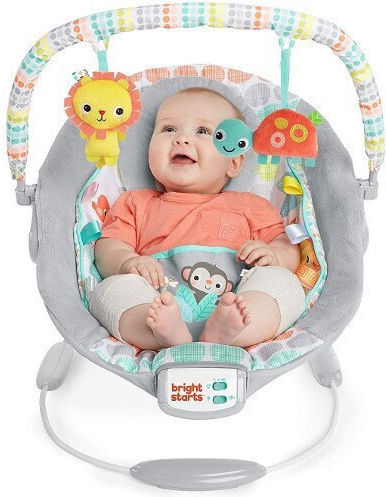 Bright Starts Elektrisch Baby Relax Whimsical Wild mit Musik und Vibration Mehrfarbig