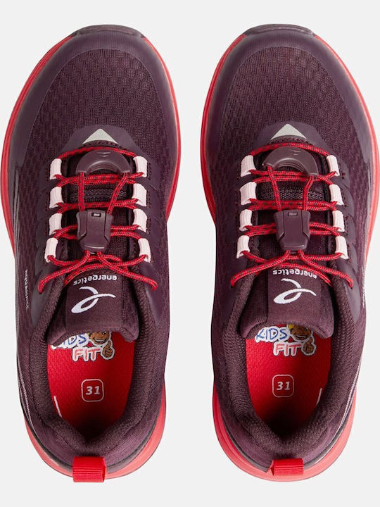 Zyrox Core Kinder Sportschuhe Laufen mit Schnürsenkeln Purp / Coral
