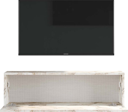 Dulap TV Serit Ecru Marmură M100xA31.5xÎ29.5cm