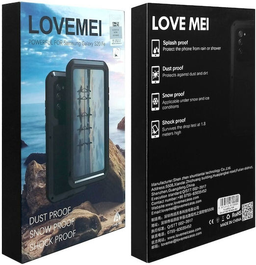 Love Mei Back Cover Metalic Galben (Galaxy S20 FE)
