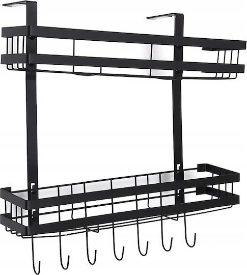 Anhängendes Regal Metallisch Schwarz