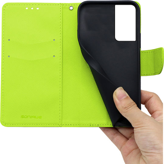 Sonique Trend Задна корица Изкуствена кожа Тъмносин (TCL 40 SE)