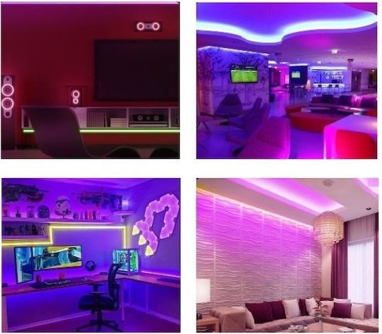 Aigostar Ταινία LED RGB Φως 3m με Τροφοδοτικό & Τηλεχειριστήριο