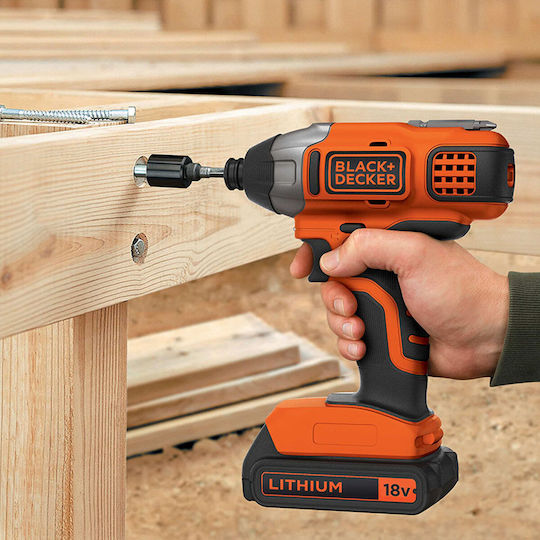 Black & Decker Ударна отвертка Батерия 18V 1x2Ах