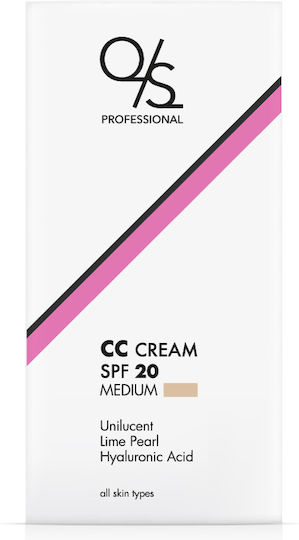 QS Professional CC Cream Κρέμα Προσώπου Ημέρας με SPF20 για Ενυδάτωση & Ατέλειες με Υαλουρονικό Οξύ 50ml