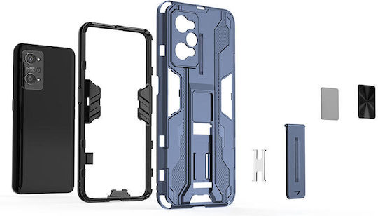 Erbord Umschlag Rückseite Metallisch Blau (Realme GT 2 5G)