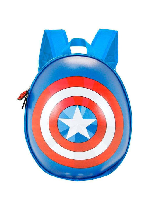 Avengers Σχολική Τσάντα Πλάτης Δημοτικού Μπλε