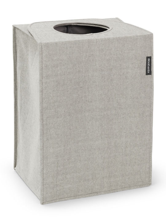 Brabantia Καλάθι Απλύτων Υφασμάτινο 55lt με Καπάκι 40.5x29.5x54cm Γκρι