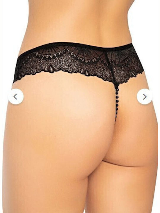 Дамско Прашка 2Pack с дантела Черни