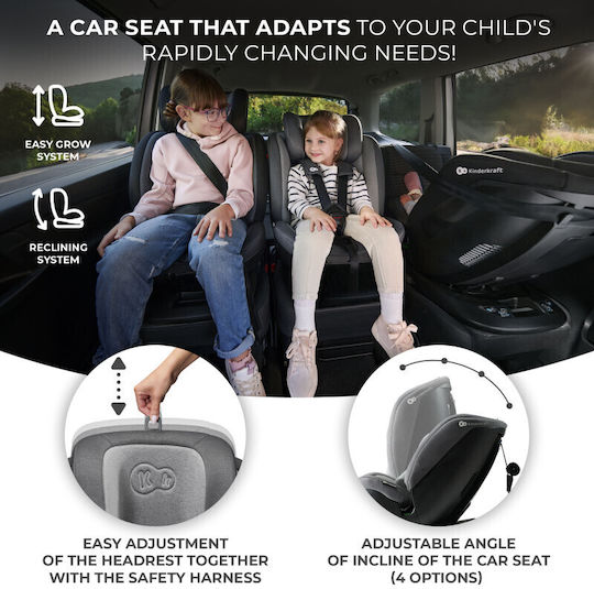 Kinderkraft Xpedition 2 Scaun Auto pentru Copii i-Size cu Isofix Albastru 0-36 kg