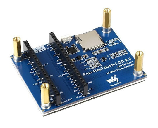 Waveshare Pico Display 2.8" 320x240 Ips Resistive Touchscreen - Spi