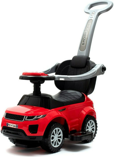 BabyMix Mașină Ride On Cu Mâner Pentru Părinți Pentru 12+ Luni Roșie