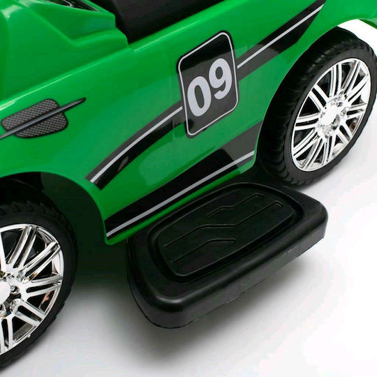 BabyMix Racer Up Mașină Ride On Cu Mâner Pentru Părinți Pentru 12+ Luni Albă
