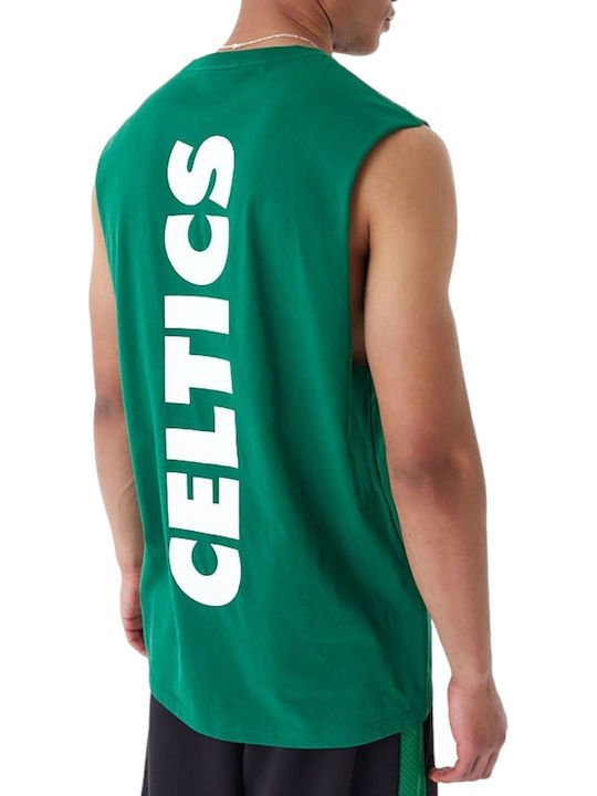 New Era Boston Celtics Herren Sportliches Ärmelloses Shirt Grün