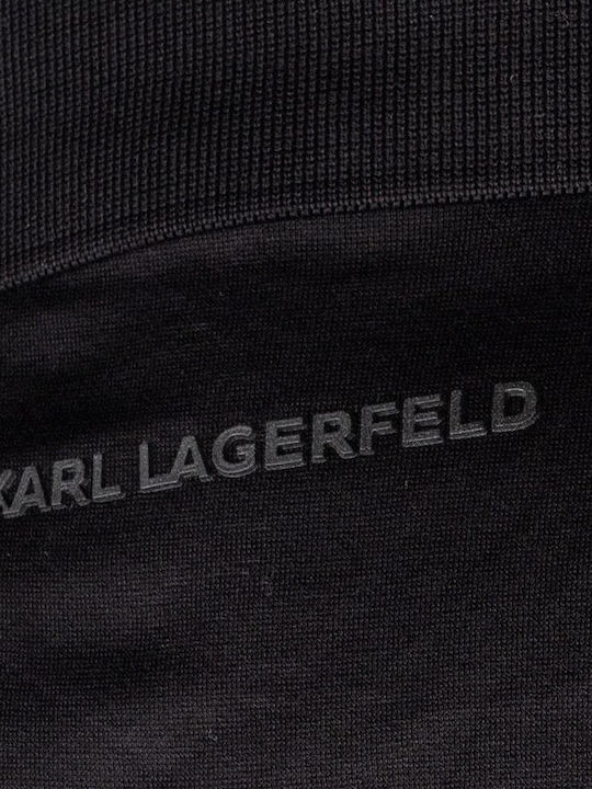 Karl Lagerfeld Bluza Bărbătească cu Mânecă Scurtă Polo Neagră
