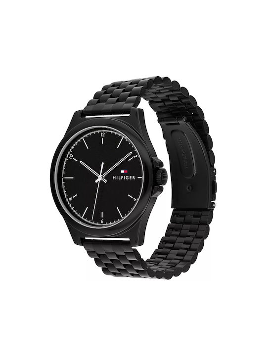 Tommy Hilfiger Norris Uhr Batterie mit Schwarz Metallarmband