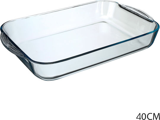 Alorno Ορθογώνιο Πυρίμαχο Σκεύος Γυάλινο 40x27x6cm