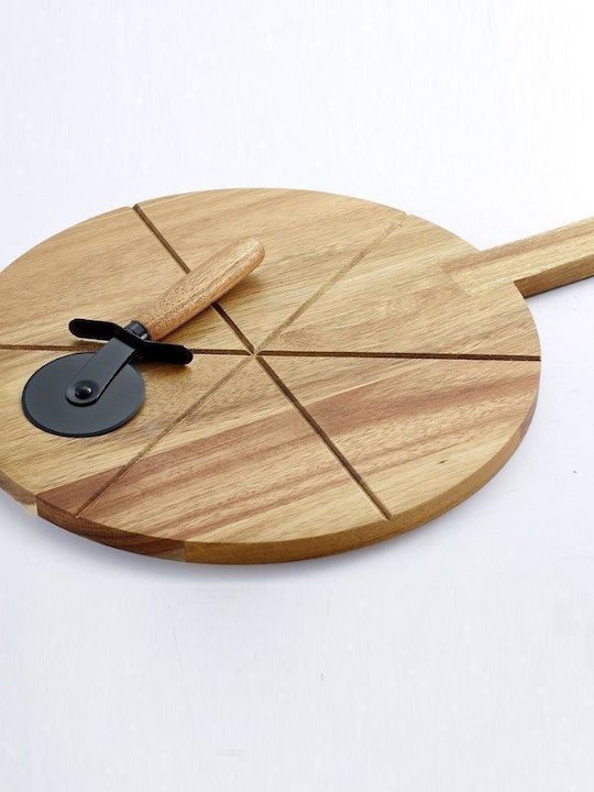 Cryspo Trio Wooden Pizza Serving Platter 45x32cm