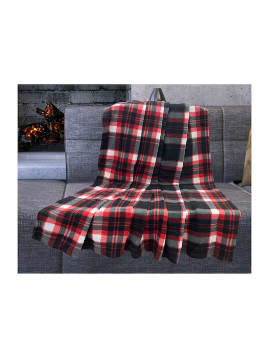 Linea Home Aurora Κουβέρτα Fleece Μονή 150x200εκ. Καφέ